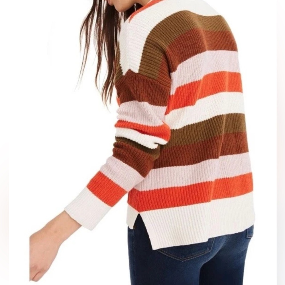 Madewell Patch Pocket Pullover Women's Sweater in Walton Stripe Size S - Picture 7 of 7